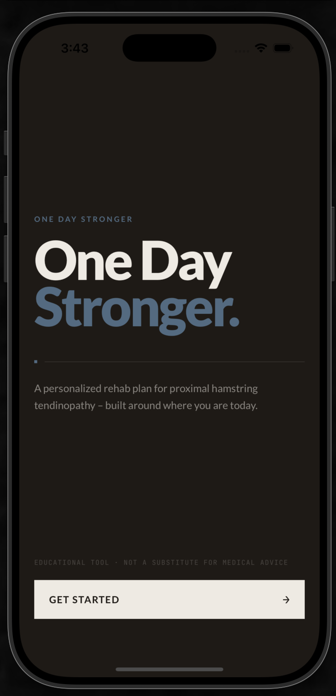 One Day Stronger app