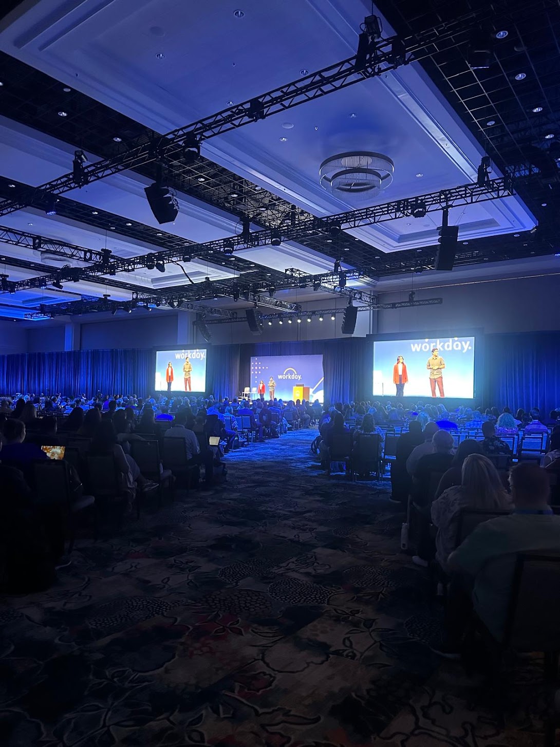 On stage at Workday Rising